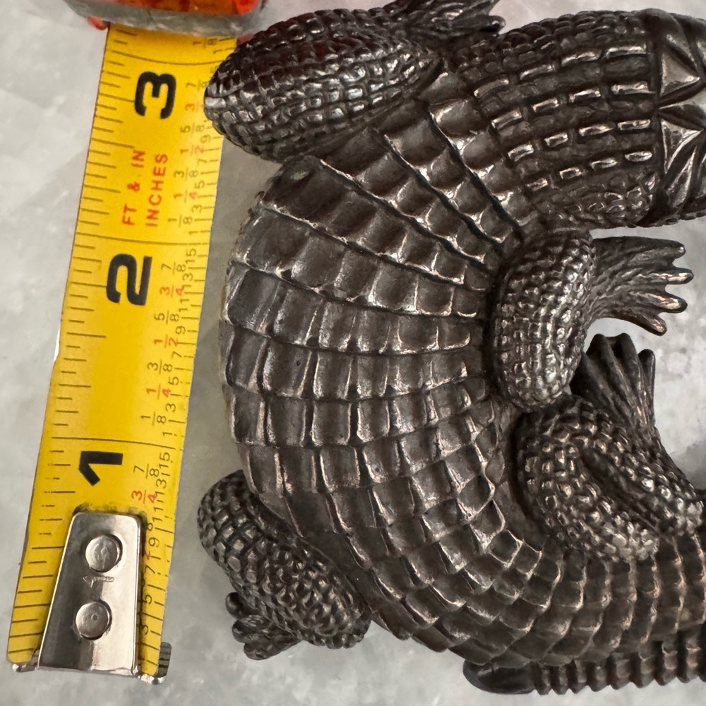 Barry Kieselstein Cord Large Sterling Silver Alligator  Buckle & Belt - Picture 7 of 8